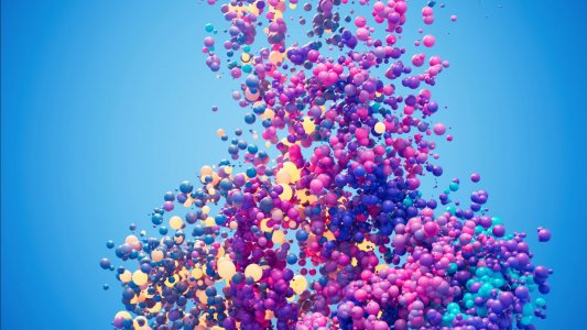 Colorful Bubbles screensaver 3