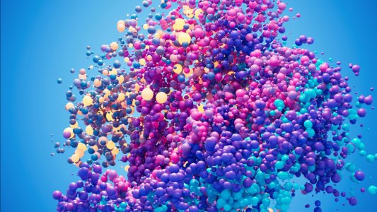 Colorful Bubbles screensaver 1