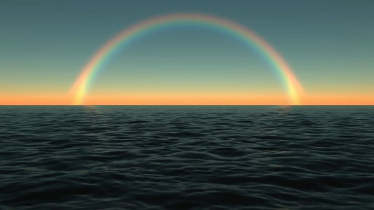 Rainbow Horizon screensaver 1