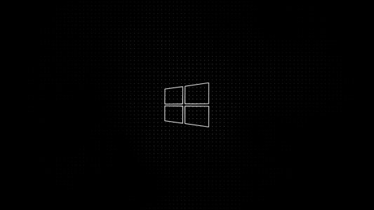 Windows 10 Black Logo screensaver 1