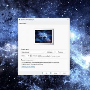 Blue Nebula screensaver 3