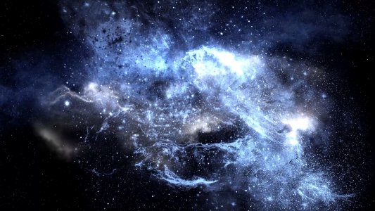 Blue Nebula screensaver 1