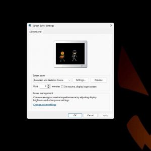 Pumpkin and Skeleton Dance screensaver 3