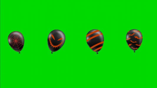 Flying Halloween Balloons screensaver 1