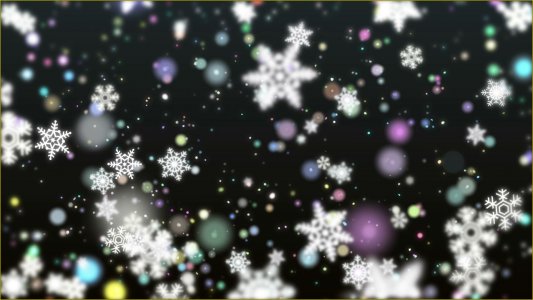 Colorful Christmas Snowflakes screensaver 1