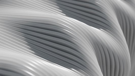 White Abstract Wave screensaver video poster